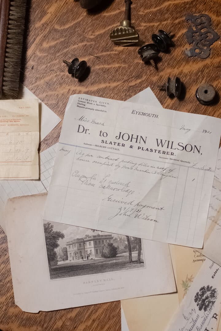 Historical archive and antique hardware