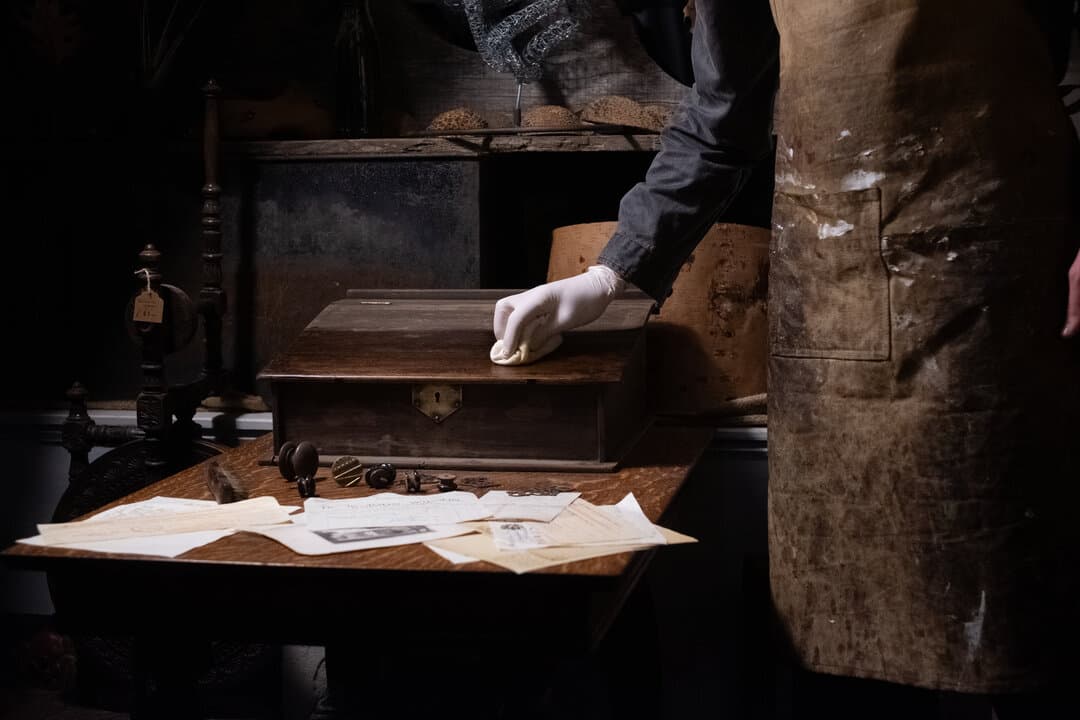 Rob Cain at work in The Old Polishing Shop